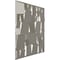 Ekena Millwork 19 5/8in. W x 19 5/8in. H Modern Square EnduraWall Decorative 3D Wall Panel Covers 2.67 Sq. Ft. WP20X20MSBCR - alternate 6
